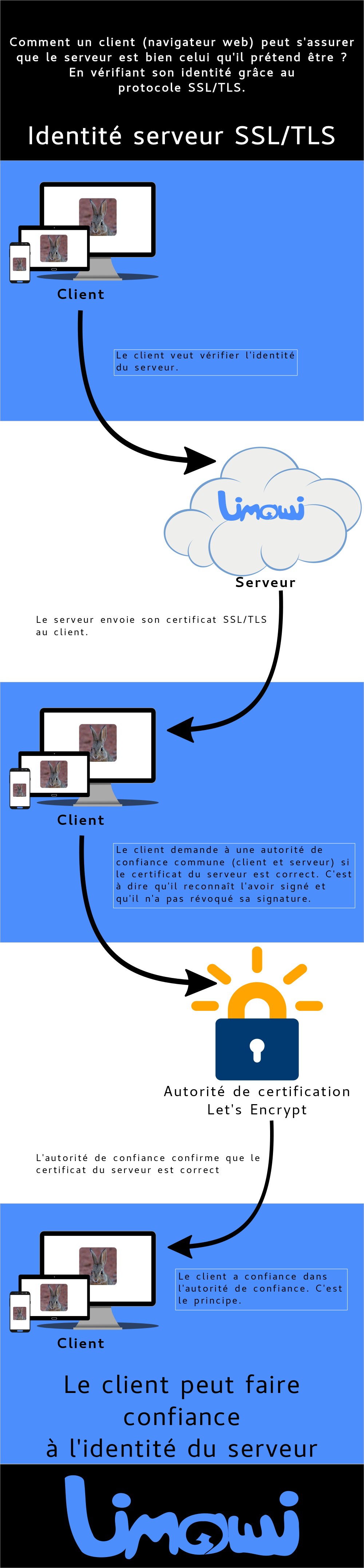 Diagramme affichant le flux d'identité SSL/TLS